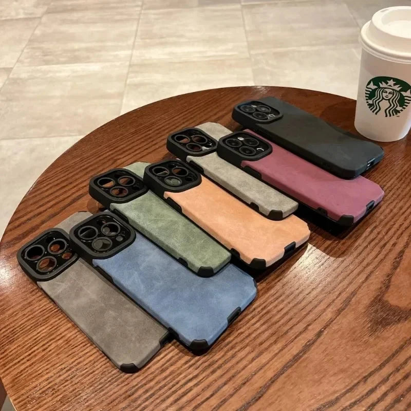 iPhone Luxury Matte - Soft Leather Case