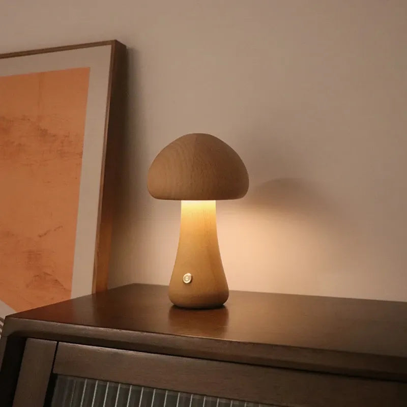 Walnut - Wooden Mushroom